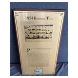 UO 1954 Baseball Team Plaque