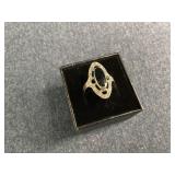 Vintage Sterling Silver Onyx Ring