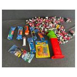 Lot of Pez Dispensers & M&M Ornaments
