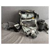 Olympus Camera with Accessories