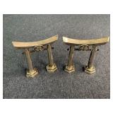 Vintage Sterling Silver Torii Gate Shakers