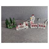 Lot of Sorelle Christmas Crystal Figurines