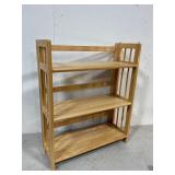 Folding Wood Bookshelf