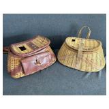 2 - Wicker Fishing Creels