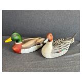 2 - Ray Archer Hand Painted Duck Decoys