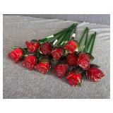 Lot of Glass Roses