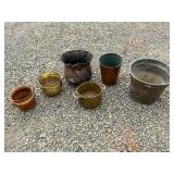 6 - Brass & Copper Planters