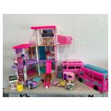 Lot of Barbies & Playsets