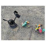 Fun Metal Dog Yard Art