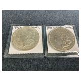 1883-O & 1898 Morgan Silver Dollars