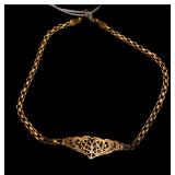 Filligree Style Heart Bracelet, 14K, 2.08 grams, app. 7 inches long