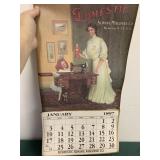 Domestic Sewing Machine Salesman Calander Domestic Sewing Machine Salesman Calander