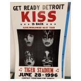 17x22 Detroit 1996 Kiss Concert Poster 17x22 Detroit 1996 Kiss Concert Poster