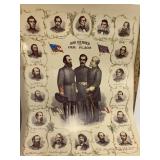 18x24 Confederate Leaders Poster 18x24 Confederate Leaders Poster