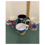 Sesame street, Disney character coffee mug lot Sesame street, Disney character coffee mug lot