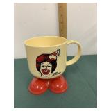 Vtg 1985 Ronald Mc Donald's Plastic Mug Vtg 1985 Ronald Mc Donald's Plastic Mug