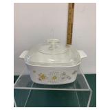 Vtg Corning Ware Lidded Casserole Floral Boquet Vtg Corning Ware Lidded Casserole Floral Boquet