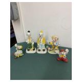 Vtg Ceramic Clown Figures Vtg Ceramic Clown Figures