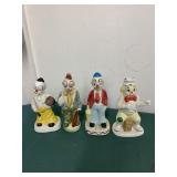 Vtg Ceramic Clown Figures Vtg Ceramic Clown Figures