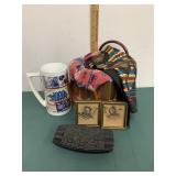 Miscellaneous Decor Lot-ash tray, basket purse Miscellaneous Decor Lot-ash tray, basket purse