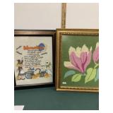 Vintage Cross Stitch Picture Lot Vintage Cross Stitch Picture Lot