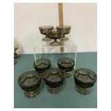 Imperial Old Williamsburg-Smoke- Dessert Glasses Imperial Old Williamsburg-Smoke- Dessert Glasses