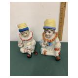 Vtg Ceramic Clown Figures Vtg Ceramic Clown Figures