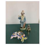 Miscellaneous Clown Figurine Lot Miscellaneous Clown Figurine Lot