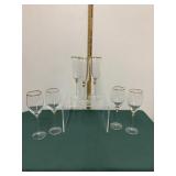 Vintage Gold Rimmed Stemware Lot Vintage Gold Rimmed Stemware Lot