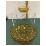 amber pressed glass starburst pattern scalloped amber pressed glass starburst pattern scalloped