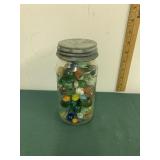Vintage Marbles Jar Vintage Marbles Jar
