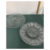 Lot of 2 Glass Platters Lot of 2 Glass Platters