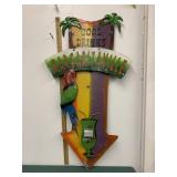 Metal Margaritaville Sign/Bottle Opener Very Heavy