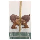African Wall Art Wooden Couple