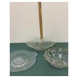 Cut Glass/Crystal Serving Bowls, Platter