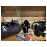 Miscellaneous Shelf Deal-jewelry, purse, camera bg
