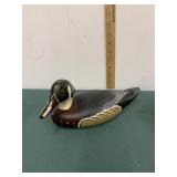 Wooden Signed Mallard Duck Decoy/statue