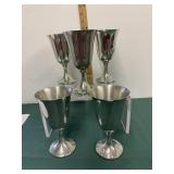 Colonial Pewter Boardman Goblet Lot-AS IS