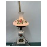 GWTW Marble Base Table Lamp Victorian Era Vintage