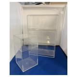LOT ACRYLIC CASES W/LIDS FOR BEANIES/CARS MORE