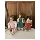 Porcelain Doll Lot- Porcelain Doll Lot-