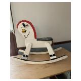 1950s Adorable Wooden Rocking Horse 1950s Adorable Wooden Rocking Horse
