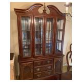 Classic Cherry Lighted Hutch Buffet Classic Cherry Lighted Hutch Buffet