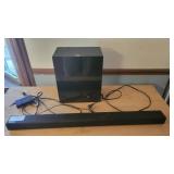 Samsung soundbar and speaker Samsung soundbar and speaker