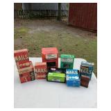 Vintage Boxes of Nails-Lot Vintage Boxes of Nails-Lot