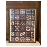 Quilter's Puzzle Framed Quilter's Puzzle Framed