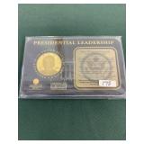 American Mint John F Kennedy Coin, acrylic holdes American Mint John F Kennedy Coin, acrylic holdes