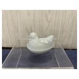 Hazel Atlas Milk Glass Hen on Nest