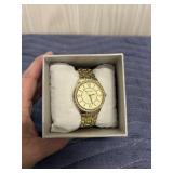 Ellen Tracey Watch and Necklace with F Initial