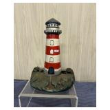 Cast Iron Lighthouse Door Stop